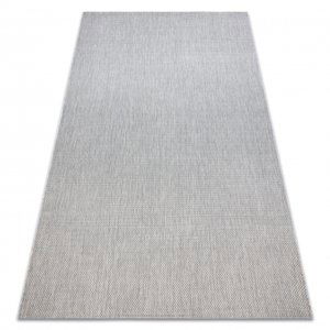 Koberec FLAT 48663/037 SISAL - stříbro HLADKÝ (Velikost: 80x150 cm)