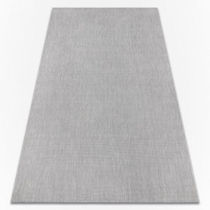 Koberec FLAT 48663/320 SISAL - šedá HLADKÝ (Velikost: 160x230 cm)