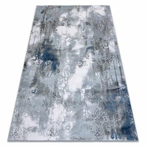 Koberec AKRYL VALENCIA 9995 ORNAMENT, vintage šedá / modrý (Velikost: 80x150 cm)
