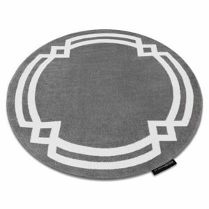Kulatý koberec HAMPTON Lux šedý (Velikost: kruh 120 cm)