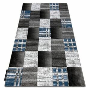 Koberec ALTER Siena čtverce mřížka, modrý  (Velikost: 160x220 cm)