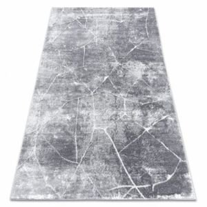 Moderní koberec MEFE 2783 Mramor - Strukturální, dvě vrstvy rouna, tmavo-šedý (Velikost: 80x150 cm)