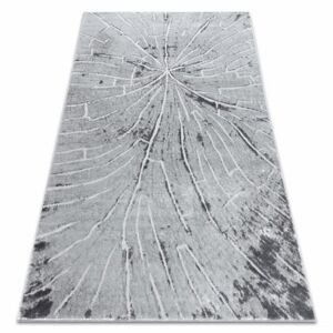 Moderní MEFE koberec  2784 Pařez stromu - Strukturální, dvě úrovně rouna šedá (Velikost: 120x170 cm)