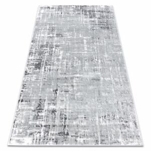 Moderní MEFE koberec  8722 Pásy vintage - Strukturální, dvě úrovně rouna šedá / bílá (Velikost: 80x150 cm)