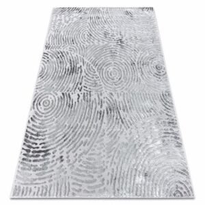 Moderní MEFE koberec  8725 y Otisk prstu - Strukturální, dvě úrovně rouna šedá (Velikost: 80x150 cm)