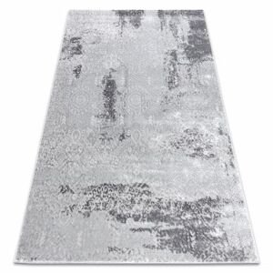 Moderní MEFE koberec  8731 Vintage - Strukturální, dvě úrovně rouna šedá (Velikost: 80x150 cm)