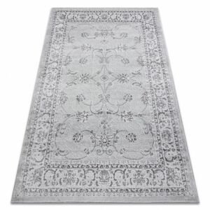 Moderní MEFE koberec  2312 Ornament, rám - Strukturální, dvě úrovně rouna šedá (Velikost: 280x370 cm)