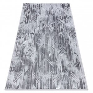 Moderní MEFE koberec B402 - Strukturální, dvě úrovně rouna tmavo-šedý (Velikost: 160x220 cm)