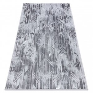 Moderní MEFE koberec B402 - Strukturální, dvě úrovně rouna tmavo-šedý (Velikost: 200x290 cm)