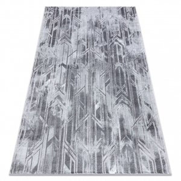 Moderní MEFE koberec B402 - Strukturální, dvě úrovně rouna tmavo-šedý (Velikost: 140x190 cm)