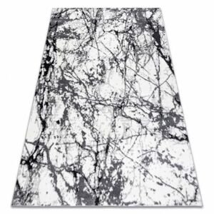 Moderní koberec COZY 8871 Marble, Mramor - Strukturální, dvě úrovně rouna šedá (Velikost: 80x150 cm)