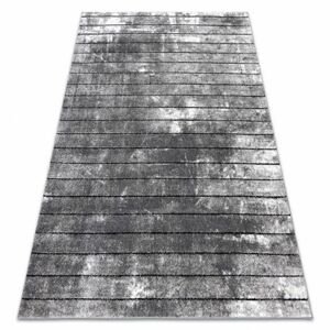 Moderní koberec COZY 8654 Raft, Pásy - Strukturální, dvě úrovně rouna šedá (Velikost: 80x150 cm)