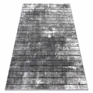 Moderní koberec COZY 8654 Raft, Pásy - Strukturální, dvě úrovně rouna šedá (Velikost: 180x270 cm)