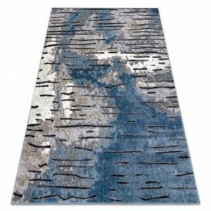 Moderní koberec COZY 8876 Rio - Strukturální, dvě úrovně rouna, modrý  (Velikost: 80x150 cm)