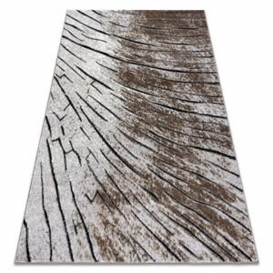 Moderní koberec COZY 8874 Timber, dřevo - Strukturální, dvě úrovně rouna, hnědý (Velikost: 120x170 cm)