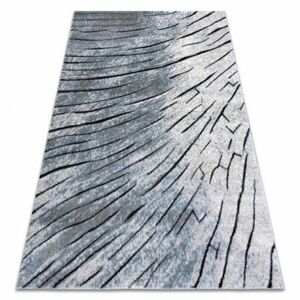 Moderní koberec COZY 8874 Timber, dřevo - Strukturální, dvě úrovně rouna šedá / modrý (Velikost: 140x190 cm)