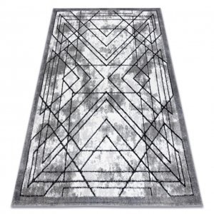 Moderní koberec COZY Tico, geometrický - Strukturální, dvě úrovně rouna, šedá (Velikost: 120x170 cm)