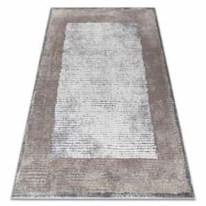 Moderní koberec NOBLE 9730 67 vzor rámu vintage - Strukturální, dvě úrovně rouna, krémovo béžový (Velikost: 160x220 cm)