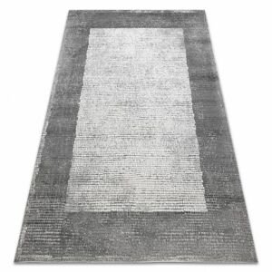 Moderní koberec NOBLE 9730 65 vzor rámu vintage - Strukturální, dvě úrovně rouna, krémovo šedá (Velikost: 120x170 cm)