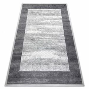 Moderní koberec NOBLE 1512 64 vzor rámu, řecký vintage - Strukturální, dvě úrovně rouna, krémovo šedá (Velikost: 80x150 cm)
