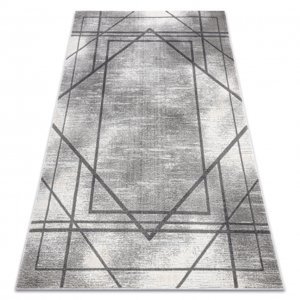 Moderní koberec NOBLE 1520 45 Vintage, geometrický, Čáry - Strukturální, dvě úrovně rouna, šedá (Velikost: 140x190 cm)
