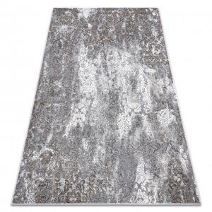 Moderní koberec NOBLE 6773 45 ornament vintage - Strukturální, dvě úrovně rouna, šedá (Velikost: 180x270 cm)