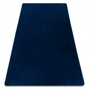 Koberec pratelný POSH Shaggy, plyšový, tlustý, protiskluzový, tmavě modrý (Velikost: 50x80 cm)