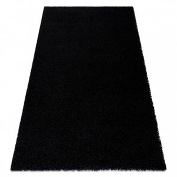 Koberec SOFFI shaggy 5cm černý (Velikost: 70x300 cm)