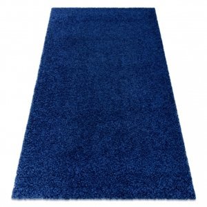 Koberec SOFFI shaggy 5cm tmavě modrý (Velikost: 60x100 cm)