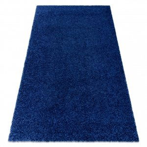 Koberec SOFFI shaggy 5cm tmavě modrý (Velikost: 60x250 cm)