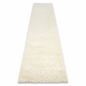 Běhoun SOFFI shaggy 5cm krém - do kuchyně, předsíně, chodby, haly  (Velikost: 70x250 cm)