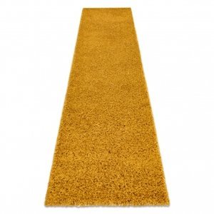 Běhoun SOFFI shaggy 5cm zlato - do kuchyně, předsíně, chodby, haly  (Velikost: 60x250 cm)