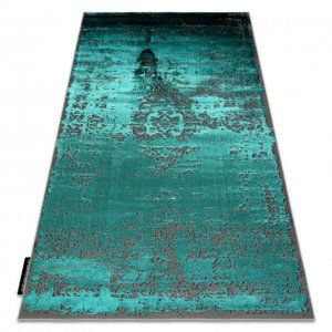 Moderní koberec DE LUXE 2083 ornament vintage - Strukturální, zelená šedá (Velikost: 240x340 cm)