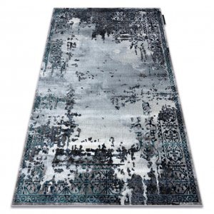 Moderní koberec DE LUXE 2078 ornament vintage - Strukturální šedá (Velikost: 120x170 cm)