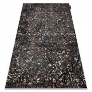 Moderní koberec DE LUXE 2080 ornament vintage - Strukturální šedá (Velikost: 120x170 cm)