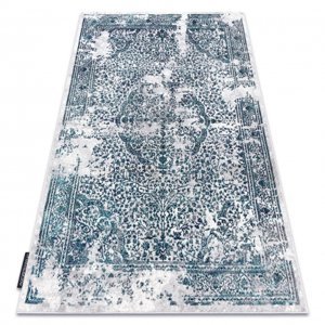 Moderní koberec DE LUXE 2082 ornament vintage - Strukturální, krém / šedá (Velikost: 120x170 cm)
