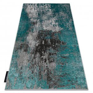 Moderní koberec DE LUXE 570 vintage - Strukturální, zelená / antracit (Velikost: 180x270 cm)