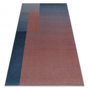 Koberec Vlna NAIN Geometrický 7710/51944 červený / modrý (Velikost: 80x150 cm)