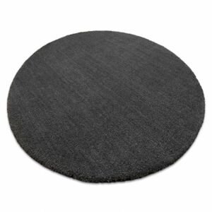 Moderní kulatý koberec LATIO 7135100, pratelný, šedý (Velikost: kruh 80 cm)