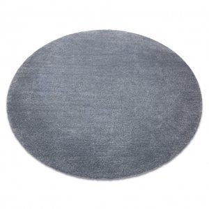 Moderní kulatý koberec LATIO 71351070, pratelný, šedý (Velikost: kruh 120 cm)