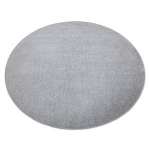 Moderní kulatý koberec LATIO 71351060, pratelný, stříbrný (Velikost: kruh 80 cm)