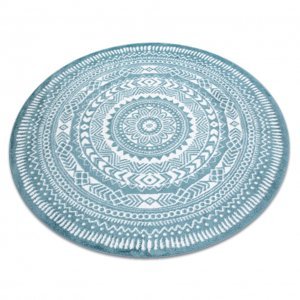 Kulatý koberec FUN Napkin ubrousek - modrý (Velikost: kruh 120 cm)