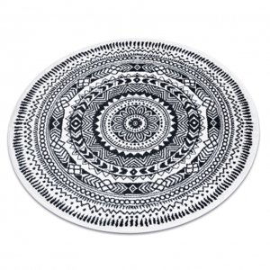 Kulatý koberec FUN Napkin ubrousek - krém (Velikost: kruh 100 cm)