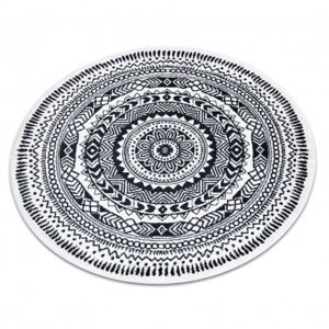 Kulatý koberec FUN Napkin ubrousek - krém (Velikost: kruh 120 cm)
