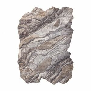 Moderní koberec TINE 75313B Slala, kámen, nepravidelný tvar, tmavo šedá, světle šedá (Velikost: 160x220 cm)
