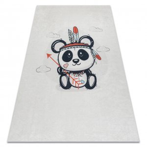 BAMBINO 1129 mycí kobereček panda pro děti protiskluz - krém (Velikost: 80x150 cm)