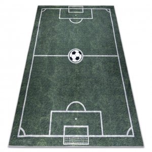 BAMBINO 2138 mycí kobereček Hřiště, fotbal pro děti protiskluz - zelený  (Velikost: 80x150 cm)
