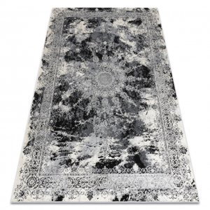 Moderní koberec VINCI 1407 Růžice vintage - Strukturální slonová kost / šedá (Velikost: 200x290 cm)