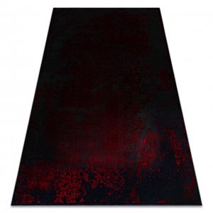 Moderní koberec VINCI 1524 Ornament vintage - Strukturální červený (Velikost: 80x150 cm)