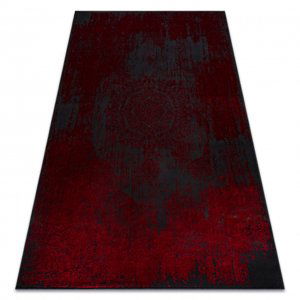 Moderní koberec VINCI 1516 Růžice vintage - Strukturální červený (Velikost: 180x270 cm)